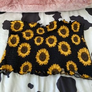 Sunflower tube top
